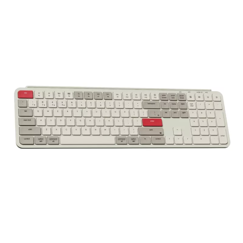 Keychron B6 Pro Ultra-Slim 100% draadloos mechanisch toetsenbord – retro rood