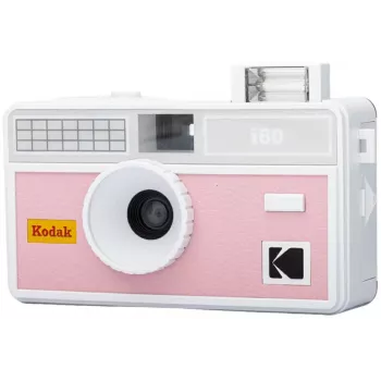 Kodak i60 herbruikbare 35mm filmcamera met ingebouwde flitser, roze-grijs