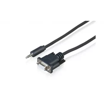 Sony CAB-RSJA1 RS-232C seriële besturingskabel - DB9-bus naar 3,5mm jackstekker, 2,5 m, zwart