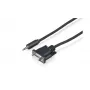 Sony CAB-RSJA1 RS-232C seriële besturingskabel - DB9-bus naar 3,5mm jackstekker, 2,5 m, zwart
