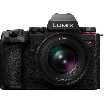 Panasonic Lumix DC-S5 Mark II systeemcamera met Lumix S 50mm f/1.8 objectief - zwart