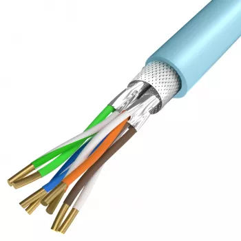 UNITEK C18121BL Cat.6A-S/FTP-LSZH-installatiekabel, 305 m, blauw