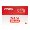 UNITEK C18121BL Cat.6A-S/FTP-LSZH-installatiekabel, 305 m, blauw