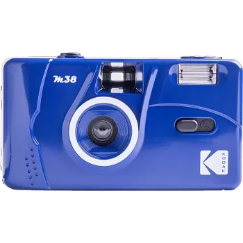 Kodak M38 herbruikbare 35mm filmcamera met flitser, vast focus, klassiek blauw