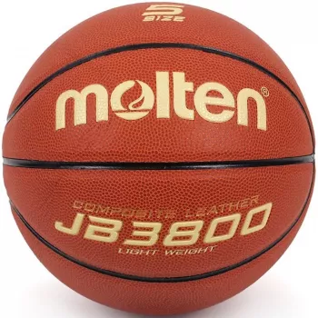 Molten B5C3800-L basketbal, maat 5, bruin