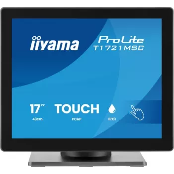 IIYAMA ProLite T1721MSC-B3 17 inch SXGA 5:4 10-punts touchmonitor met HDMI, VGA, USB-hub en luidsprekers