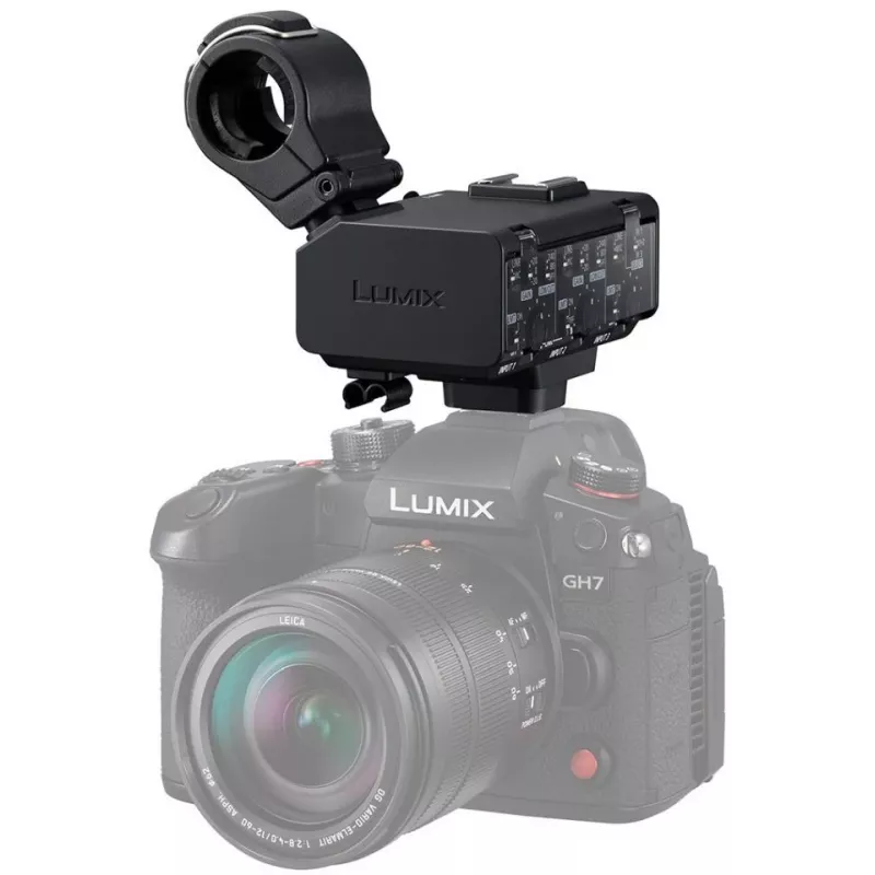 Panasonic DMW-XLR2E XLR-microfoonadapter met 2-kanaals 24-bit-96-kHz-audio
