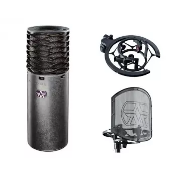 Aston Spirit condensatormicrofoon bundel met schokdemper en popfilter