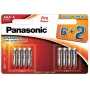 Panasonic Pro Power AAA alkaline-batterijen LR03 8-pack (6+2 bonus)
