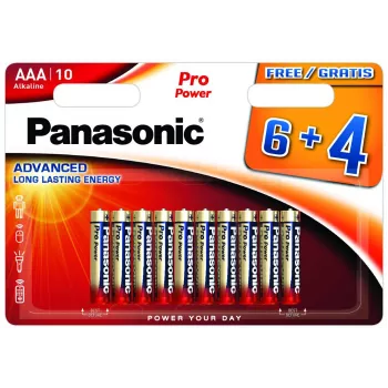 Panasonic Alkaline Power AAA-batterijen LR03 10-pack blister