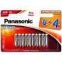Panasonic Pro Power LR03 batterijen, 6+4 st. (LR03PPG/10BW 6+4F)