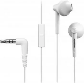 Panasonic RP-TCM55E-W ErgoFit in-ear-koptelefoon met microfoon en XBS-bas - wit