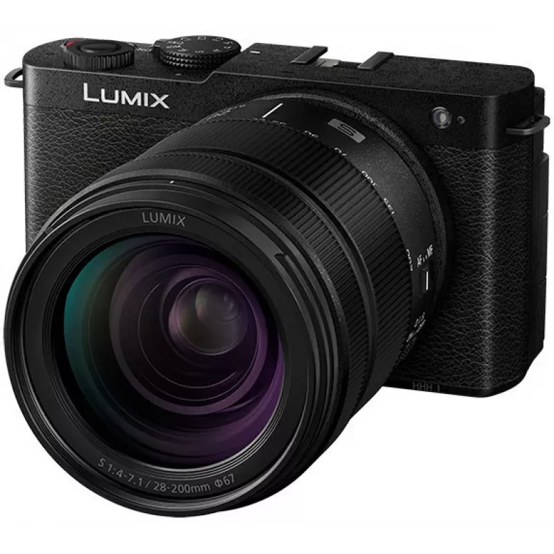Panasonic Lumix DC-S9 camera met objectiefkit 28-200mm, diepzwart (DC-S9HE-K)