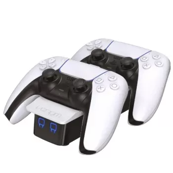 Venom Twin Docking Station - oplaadstation - 3 uitgangsaansluitingen (2 x dockconnector, USB)