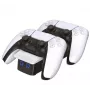 Venom Twin Docking Station - oplaadstation - 3 uitgangsaansluitingen (2 x dockconnector, USB)