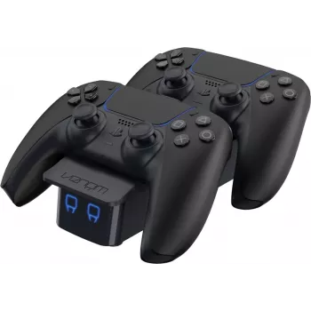 Venom Twin Docking Station voor PS5 DualSense-controllers - zwart