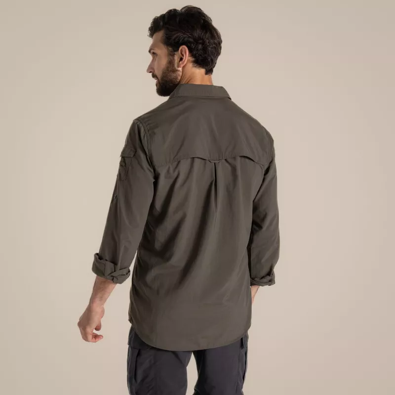 Craghoppers NosiLife Adventure LS Shirt III - bosgroen (M)