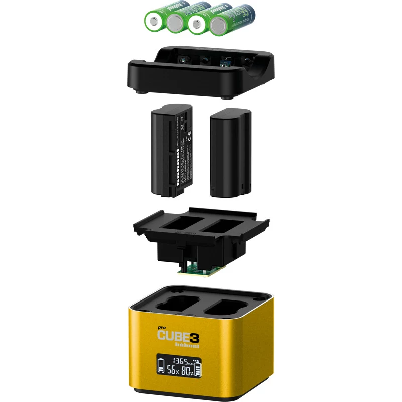 Hähnel ProCube 3 Twin oplader voor camera's Nikon (1000 577.1)