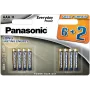 Panasonic Everyday Power AAA alkaline batterijen LR03 8-pack (6+2 GRATIS)