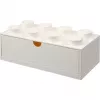 LEGO Brick 8 bureaulade witte opbergbox met 8 noppen