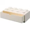 LEGO Brick 8 bureaulade witte opbergbox met 8 noppen
