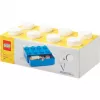 LEGO Brick 8 bureaulade witte opbergbox met 8 noppen