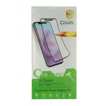 iLike Apple iPhone 12/12 Pro harde keramische tempered glass schermbescherming, zwart