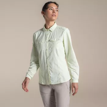 Craghoppers NosiLife Adventure LS Shirt III dames reishemd - Pear Drop, maat S