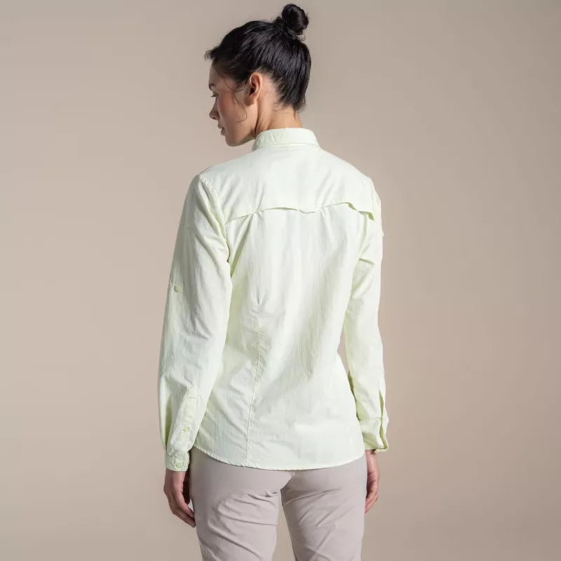 Craghoppers NosiLife Adventure LS Shirt III dames reishemd - Pear Drop, maat S