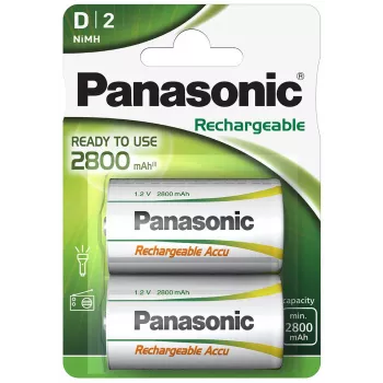 Panasonic oplaadbare NiMH-batterij 2800mAh P20P/2B (HHR-1SRE/2B)
