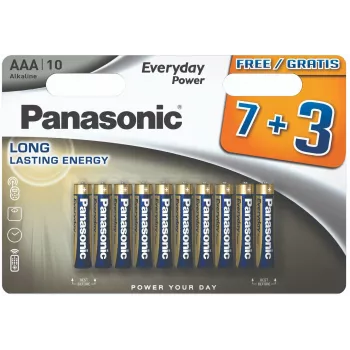 Panasonic Everyday Power AAA alkaline-batterijen LR03 10-pack blister