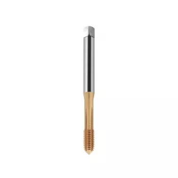 M2 DIN 371C 6HX draadvormer HSSE-PM TiN-gecoat, rechte groeven, doorgaand gat