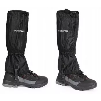 VIKING Triglav beenkappen S/M zwart - waterdichte wandel- en trekkingbeenkappen met Aqua Thermo Tex membraan