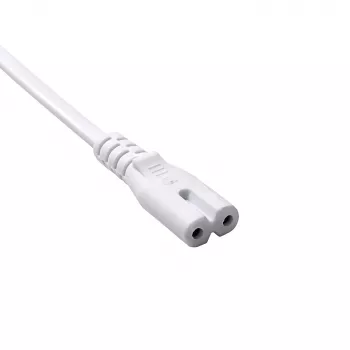 Akyga AK-RD-06A netsnoer CEE 7/16 (eurostekker) naar IEC C7, 2,5 A, 1,5 m, wit
