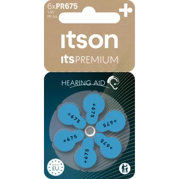 itson itsPREMIUM zink-lucht hoortoestelbatterij PR675IT/6RM (PR675(44)IT/6RM)