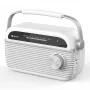 Denver TRB-67W DAB+ FM Radiowecker wit met dual-alarm en batterijvoeding