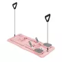 REBEL RBA-3069-PK 9-in-1 pilatesstang-set met weerstandsbanden, deurbevestiging, voetlussen en draagtas – roze