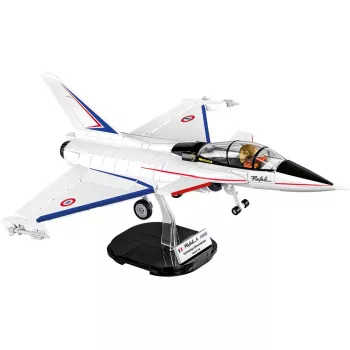 COBI Armed Forces Dassault Rafale C straaljager bouwset - 441 onderdelen, schaal 1:48, met pilootfiguur en displaystandaard