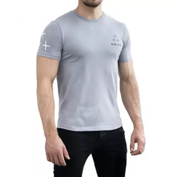 Delta T-shirt grijs XXL - 100% katoen werkkleding T-shirt