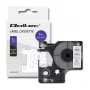 Qoltec DYMO D1 compatibel etikettenlint 40913, 9mm x 7m, wit met zwarte print