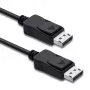 Qoltec DisplayPort 1.1 kabel, stekker naar stekker, 4K, 2m, zwart