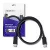 Qoltec DisplayPort 1.1 kabel, stekker naar stekker, 4K, 2m, zwart