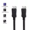 Qoltec DisplayPort 1.1 kabel, stekker naar stekker, 4K, 2m, zwart