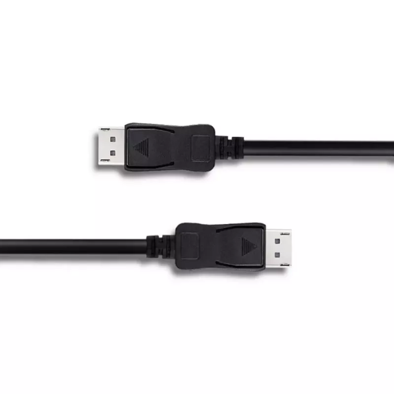 Qoltec DisplayPort 1.1 kabel, stekker naar stekker, 4K, 2m, zwart