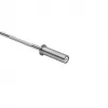 Olympische lange halterstang met kogellagers, 120cm, 9kg, verchroomd staal, roterende hulzen, 150kg max. belasting