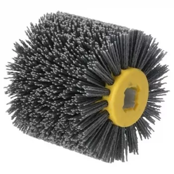 DEDRA DED79334G nylon schuurborstel voor satineer- en polijstmachines, 120 x 100 mm, korrel 400