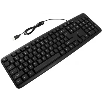 Accura Vista ACC-K1411 bedrade toetsenbord in volledige grootte, USB, QWERTY, zwart