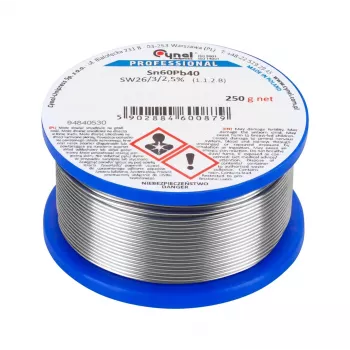 CYNEL soldeertin 2,0 mm 250 g Sn60Pb40 loodhoudend soldeertin