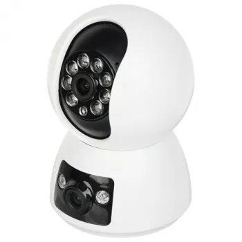NO NAME Dbl. Indoor-PTZ-IP-camera APTI-W21A1-TUYA Dual-Lens 6MP Wi-Fi Auto-Tracking Twee-weg-audio