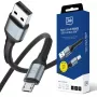 3mk Hyper Cable N-SERIES USB-A naar Micro 3m QC 3.0 5V/2A 10W zwart